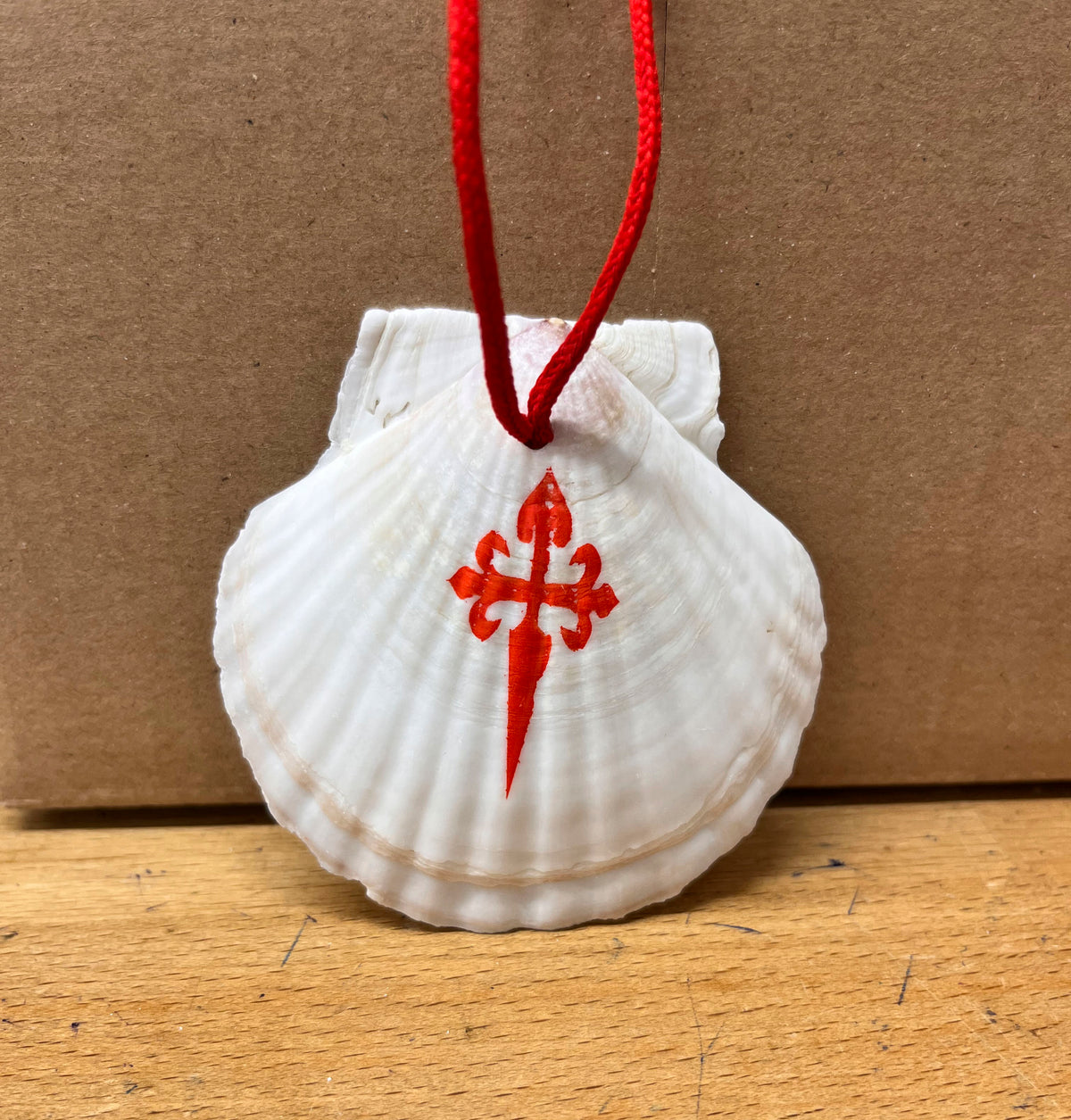 Authentic pilgrim scallop shell