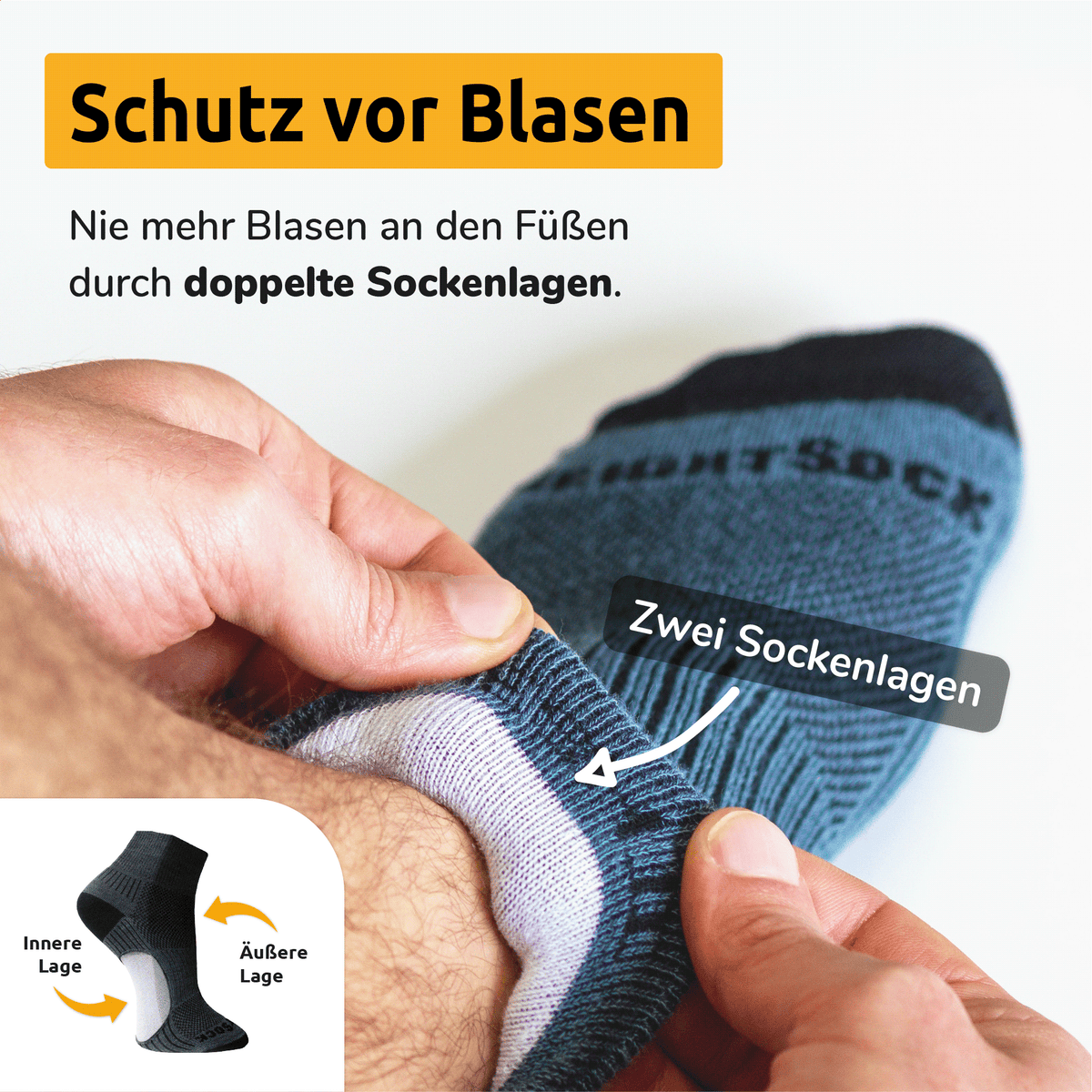 Blister protection with two layers
