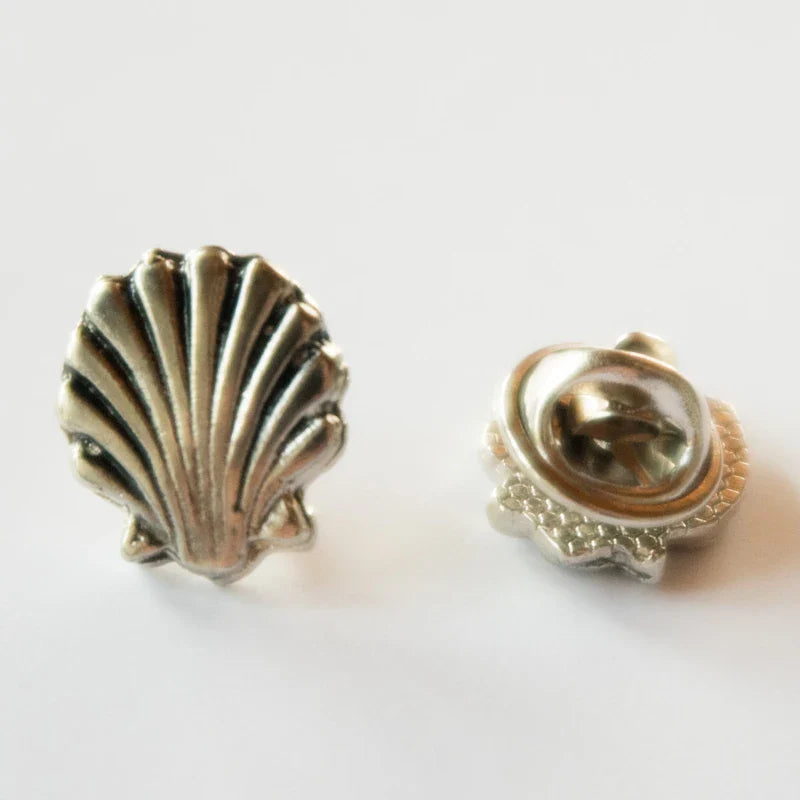 Silver Camino Shell Pin